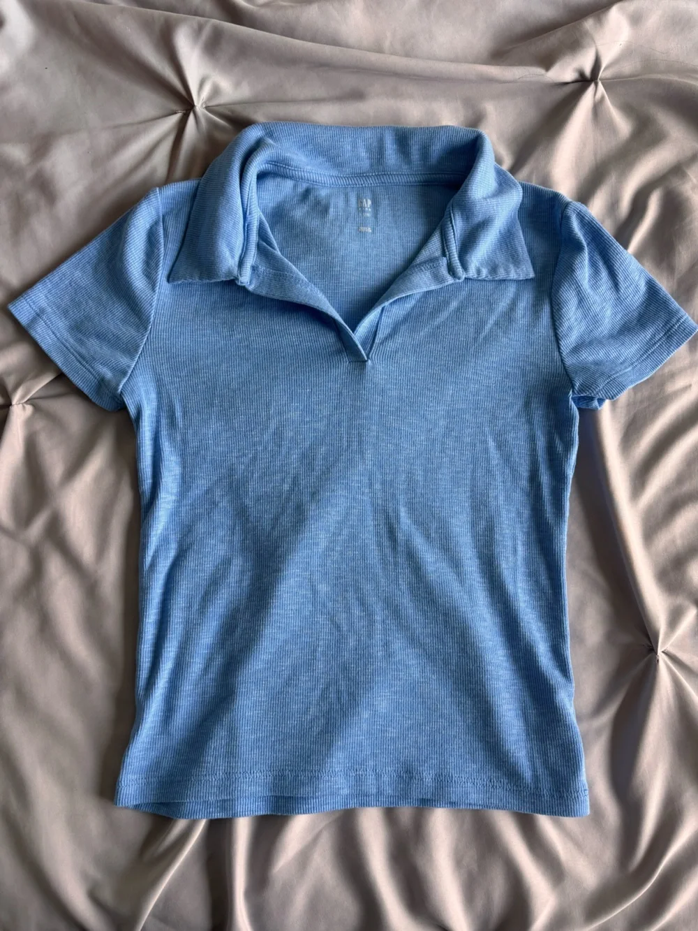 Gap Kids Blue Polo T-Shirt Top Size Large (10) Girls